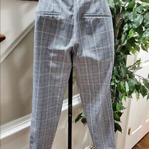 Zara Basic Women’s gray lining polyester skinny crop pull on dress pants. - Picture 2 of 11